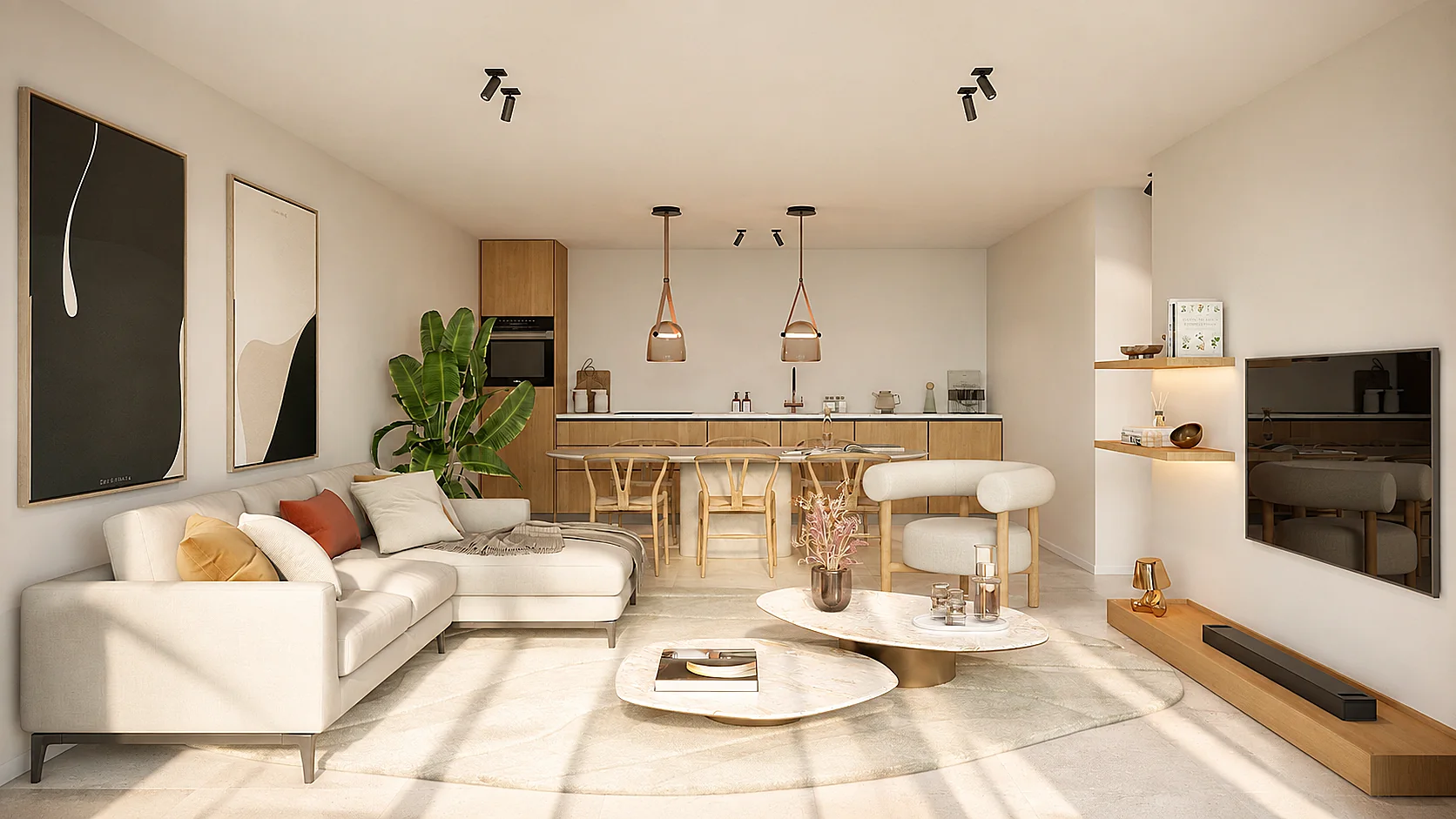 Appartement met zicht op het water